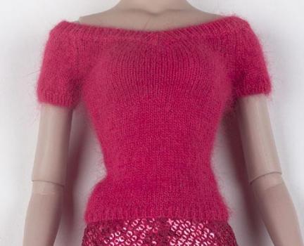 Tonner - Tyler Wentworth - Red Holiday Luxe Angora Short Sleeve - Outfit